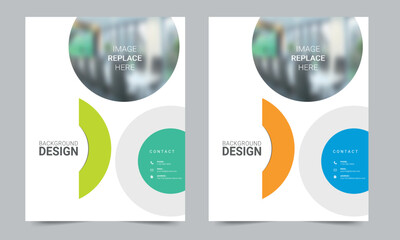 Cover design for annual report and business catalog, magazine, flyer or booklet. Brochure template layout. A4 cover vector EPS-10