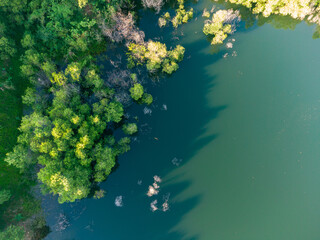 Aerial photo of Shenzhen Meilin Reservoir	
