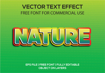 Creative vector 3d editable text effects style