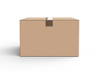 Rectangle carton box mockup
