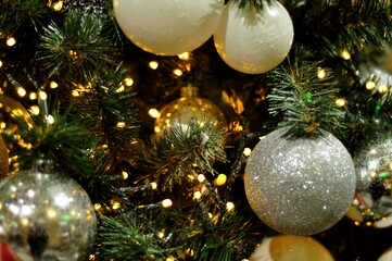 Christmas decorations — balls, figurines and other decorations that decorate a New Year (or Christmas) tree, as well as the interior and exterior of the room for the Christmas holiday.