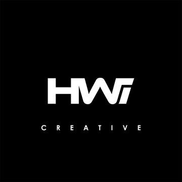 HWI Letter Initial Logo Design Template Vector Illustration