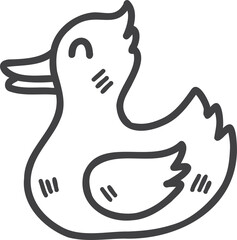 Hand Drawn cute ducklings illustration