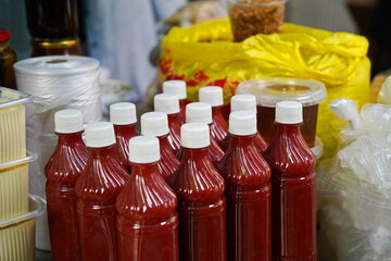 Sale of bananas on the open market
