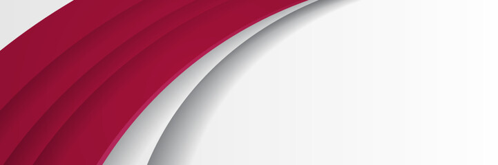 Obraz premium Abstract red and white blank space modern futuristic banner background vector illustration design. Vector illustration design for presentation, banner, cover, web, card, poster, wallpaper