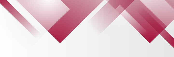 Obraz premium Abstract red and white wide banner background