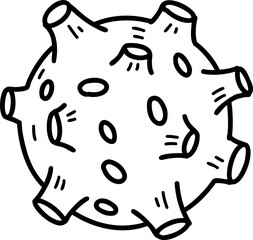Hand Drawn planet illustration