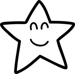 Hand Drawn the stars are shining illustration