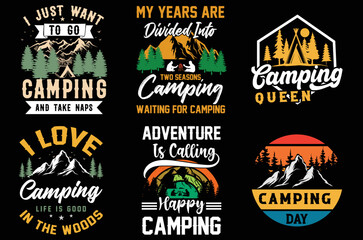 Camping t shirt design vector. camping vector. Mountain t shirt design vector