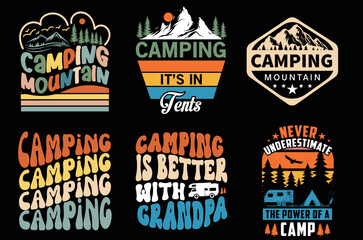 Camping t shirt design vector. camping vector. Mountain t shirt design vector