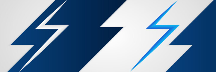 abstract blue and white vector banner