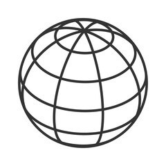 Globe wireframe 01