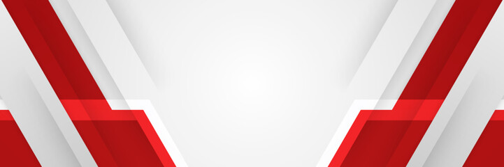 Abstract red and white shapes background