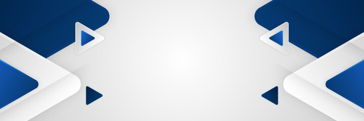 Abstract blue and white background with modern trendy fresh color for presentation design, flyer, social media cover, web banner, tech banner