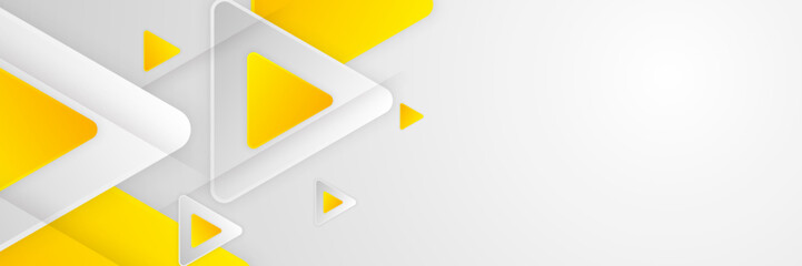 Minimal orange yellow white geometric shapes abstract modern background design. Design for poster, template on web, backdrop, banner, brochure, website, flyer, landing page, presentation, and webinar