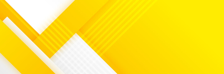 Abstract orange yellow white banner background