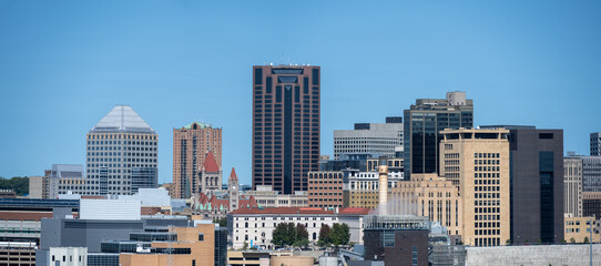 Downtown Saint Paul Minnesota with all logos removed