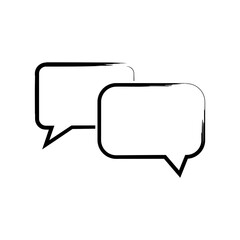 Naklejka premium Speech bubble line trendy