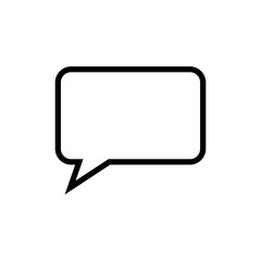 Speech bubble line trendy