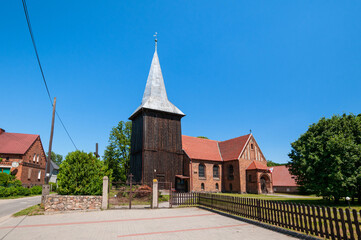 Church of Nativity of the Blessed Virgin Mary in Sieniawa, Lubusz Voivodeship, Poland