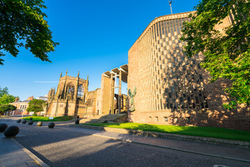 Coventry Cathedral in morning light. England