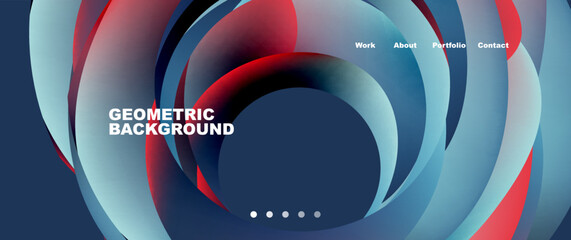 Fluid shapes vector abstract background