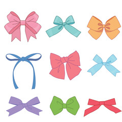 color ribbons set