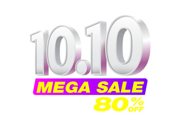 Mega Sale 10.10 Special price for the month of October.