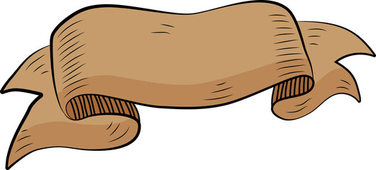 old vintage style ribbon for decoration background vector illustration