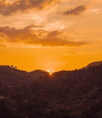 Sunset in the mountains