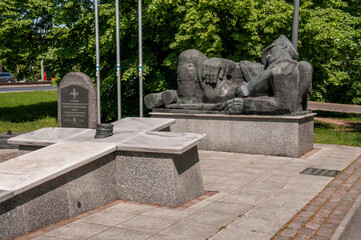 Monument of the Unknown Insurgent of Wielkopolska. Bydgoszcz, Kuyavian-Pomeranian Voivodeship, Poland.