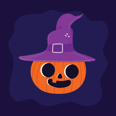 flat Happy halloween vector