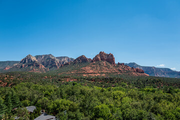 Naklejka premium View of the red rocks of sedona