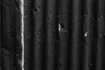 Black zinc surface background.