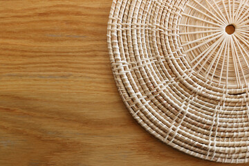 Basketry made of round rattan for serving dishes.