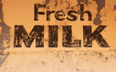 fresh milk sign, Gwalia Ghost Town