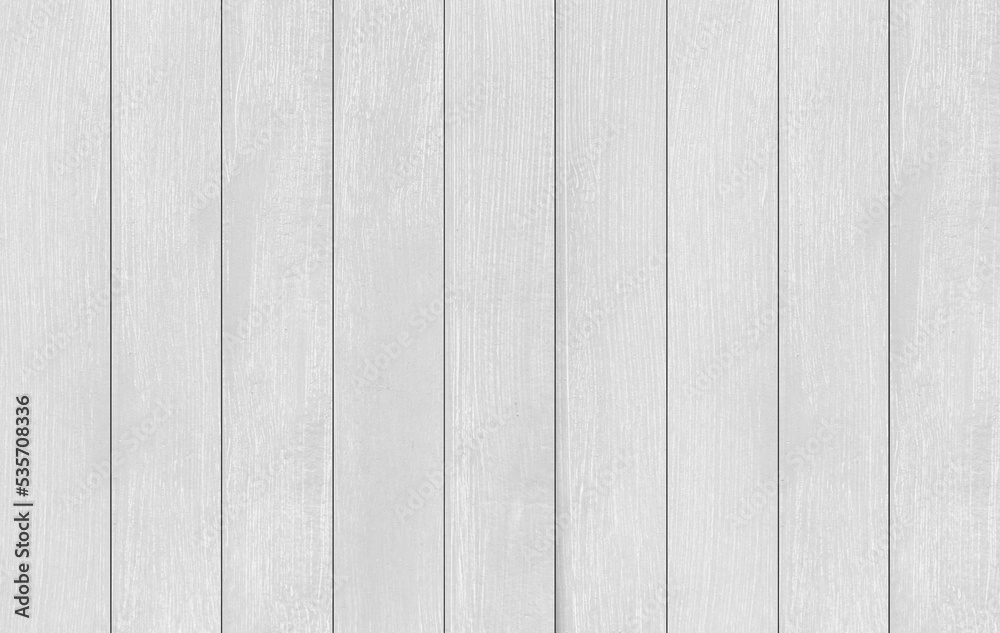 Wall mural white wood texture background.