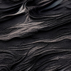 Seamless lava rock black texture