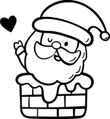 Santa Claus for Christmas and New Year