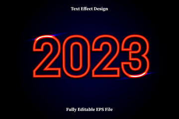 2023 Text Effect Design with fully Editable Font