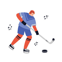Fototapeta na wymiar Ice Hockey player. Hand drawn vector illustration