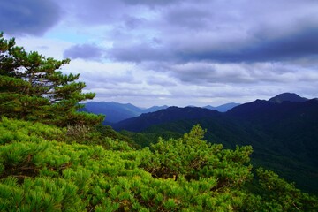 Fototapeta na wymiar South Korea, Mungyeong Juheulsan scenery