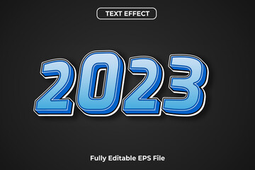 2023 Text Effect Design with fully Editable Font