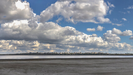Clouds over the Salt Lake near Odessa, Ukraine