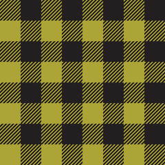 Buffalo plaid brown seamless pattern. Checkered repeat background.