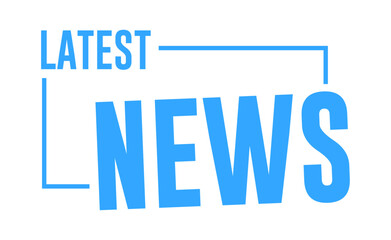 Latest News Design Vector Label