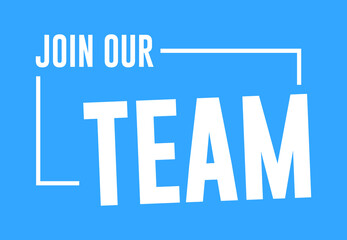 Join Our Team Design Vector Label