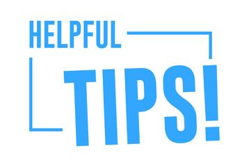 Helpful Tips Design Vector Label
