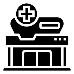 Obraz premium Hospital icon