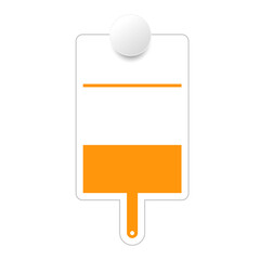 Infographic element with empty label 